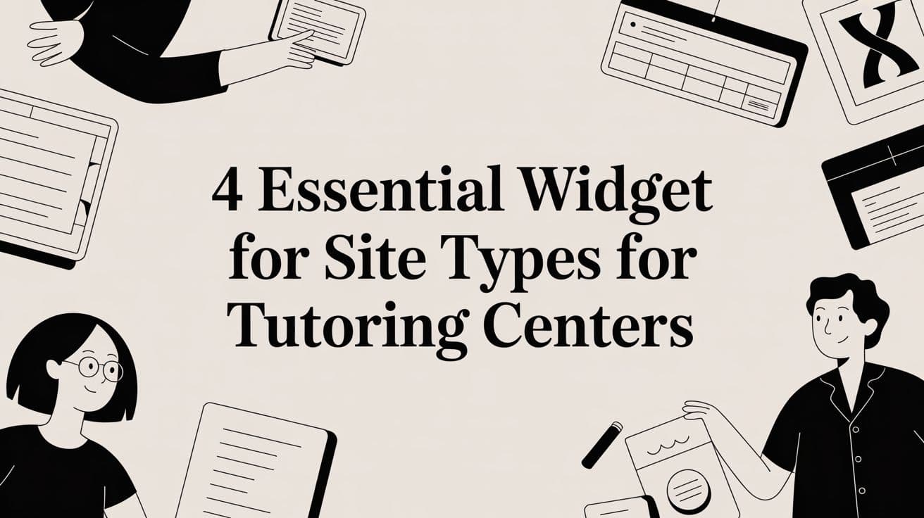 4 Essential Widget for Site Types for Tutoring Centers